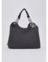 Borsa satchel media jacquard monogram Liu Jo – Nero Borsa satchel media jacquard monogram Liu Jo – Nero