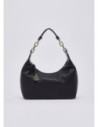 Borsa hobo piccola con medaglione logo Liu Jo – Nero/oro Borsa hobo piccola con medaglione logo Liu Jo – Nero/oro