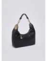 Borsa hobo piccola con medaglione logo Liu Jo – Nero/oro Borsa hobo piccola con medaglione logo Liu Jo – Nero/oro