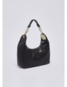 Borsa hobo piccola con medaglione logo Liu Jo – Nero/oro Borsa hobo piccola con medaglione logo Liu Jo – Nero/oro