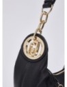 Borsa hobo piccola con medaglione logo Liu Jo – Nero/oro Borsa hobo piccola con medaglione logo Liu Jo – Nero/oro