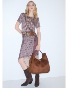 Borsa hobo grande con borchie Liu Jo – Tabacco - foto 1