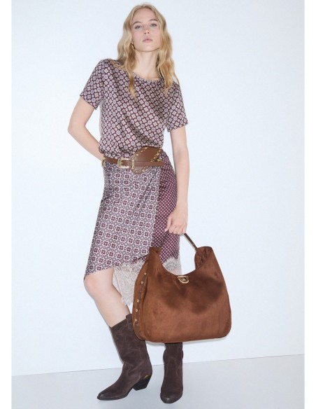 Borsa hobo grande con borchie Liu Jo – Tabacco - foto 1