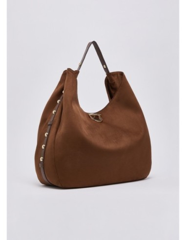 Borsa hobo grande con borchie Liu Jo – Tabacco - foto 3