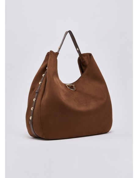 Borsa hobo grande con borchie Liu Jo – Tabacco - foto 3