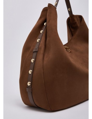 Borsa hobo grande con borchie Liu Jo – Tabacco - foto 6