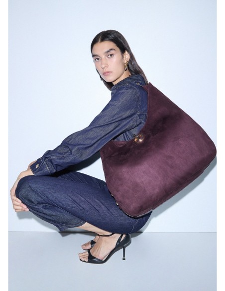 Borsa hobo grande con borchie Liu Jo – Melanzana - foto 1