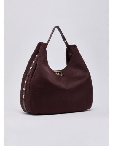 Borsa hobo grande con borchie Liu Jo – Melanzana - foto 3