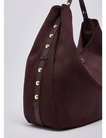 Borsa hobo grande con borchie Liu Jo – Melanzana - foto 6