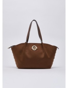 Borsa tote grande con logo Liu Jo – Tabacco - foto 1 2