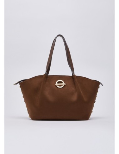 Borsa tote grande con logo Liu Jo – Tabacco - foto 2