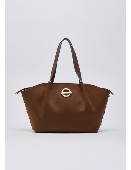 Borsa tote grande con logo Liu Jo – Tabacco - foto 2