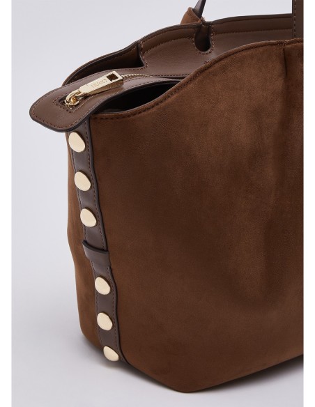 Borsa tote grande con logo Liu Jo – Tabacco - foto 5