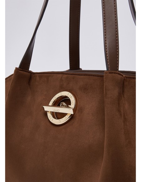 Borsa tote grande con logo Liu Jo – Tabacco - foto 6