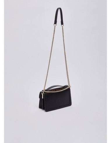Borsa a tracolla piccola con inserto animalier Liu Jo – Nero animalier - foto 4