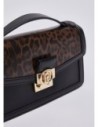 Borsa a tracolla piccola con inserto animalier Liu Jo – Nero animalier