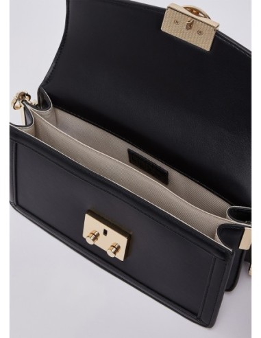 Borsa a tracolla piccola con inserto animalier Liu Jo – Nero animalier - foto 7