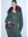 Borsa a tracolla piccola effetto saffiano Liu Jo – Melanzana Borsa a tracolla piccola effetto saffiano Liu Jo – Melanzana