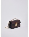 Borsa a tracolla piccola effetto saffiano Liu Jo – Melanzana Borsa a tracolla piccola effetto saffiano Liu Jo – Melanzana