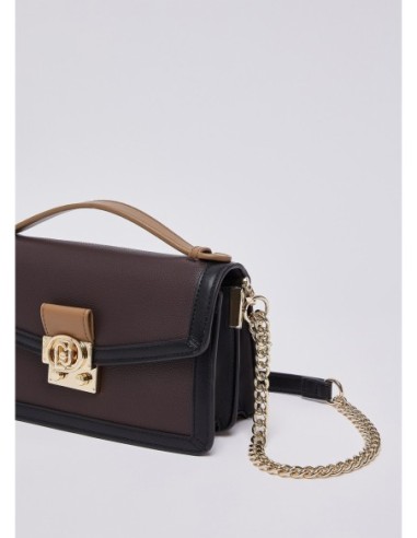 Borsa a tracolla piccola effetto saffiano Liu Jo – Melanzana - foto 5