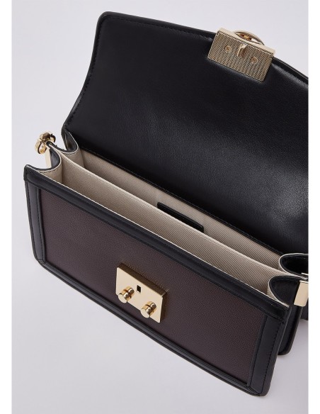 Borsa a tracolla piccola effetto saffiano Liu Jo – Melanzana - foto 7