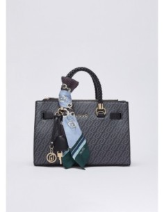 Borsa satchel piccola con charm Liu Jo – Nero - foto 1 2