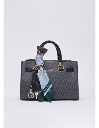 Borsa satchel piccola con charm Liu Jo – Nero - foto 2