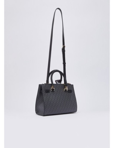 Borsa satchel piccola con charm Liu Jo – Nero - foto 4