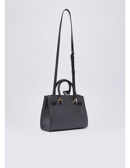 Borsa satchel piccola con charm Liu Jo – Nero - foto 4