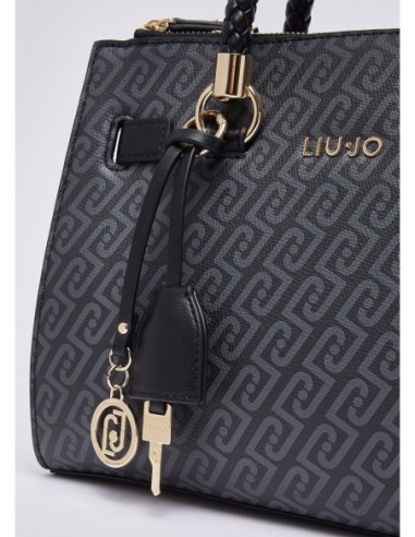 Borsa satchel piccola con charm Liu Jo – Nero - foto 5
