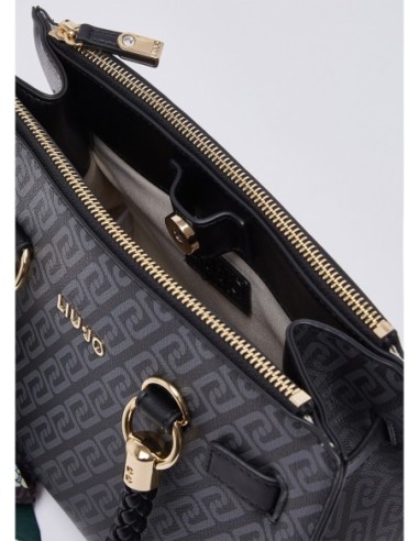Borsa satchel piccola con charm Liu Jo – Nero - foto 7