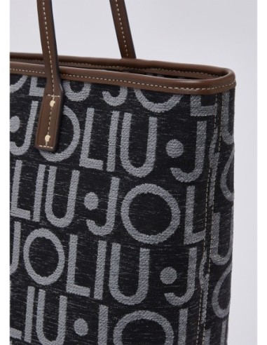 Borsa tote media con lettering logo Liu Jo – Nero - foto 6