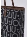 Borsa tote media con lettering logo Liu Jo – Nero