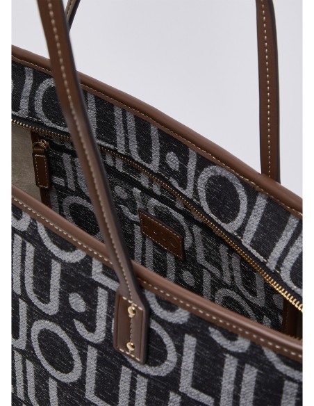 Borsa tote media con lettering logo Liu Jo – Nero - foto 7