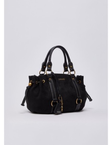 Borsa piccola in microfibra con coulisse Liu Jo – Nero - foto 3