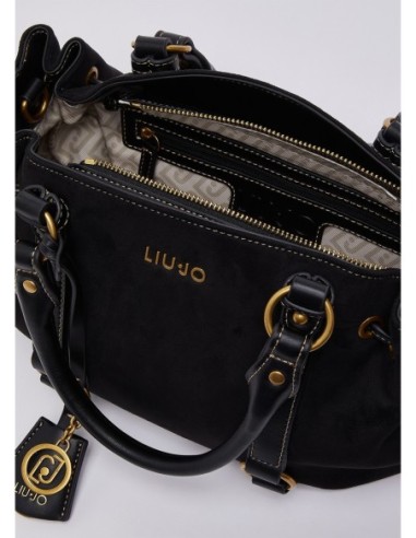 Borsa piccola in microfibra con coulisse Liu Jo – Nero - foto 7