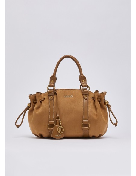 Borsa piccola in microfibra con coulisse Liu Jo – Beige - foto 2