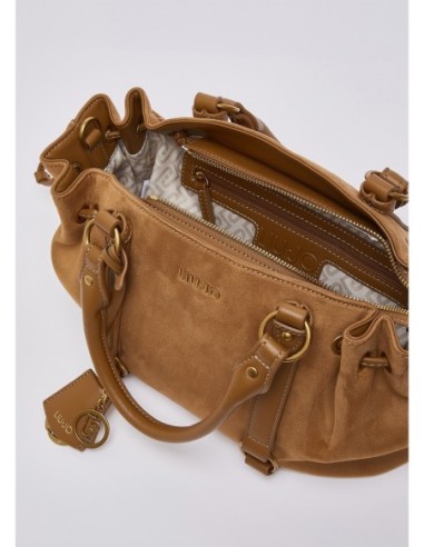 Borsa piccola in microfibra con coulisse Liu Jo – Beige - foto 7