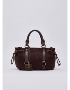 Borsa piccola in microfibra con coulisse Liu Jo – Melanzana - foto 1 2