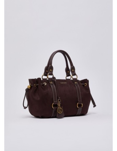 Borsa piccola in microfibra con coulisse Liu Jo – Melanzana - foto 3