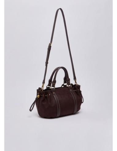 Borsa piccola in microfibra con coulisse Liu Jo – Melanzana - foto 4