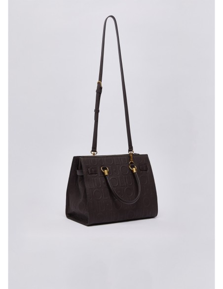 Borsa satchel media Liu Jo – Marrone scuro - foto 4