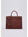 Borsa satchel media Liu Jo – Bordeaux scuro