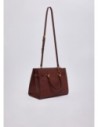 Borsa satchel media Liu Jo – Bordeaux scuro