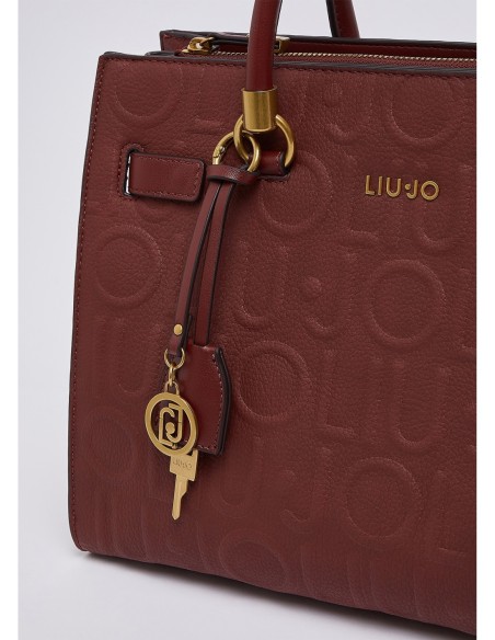 Borsa satchel media Liu Jo – Bordeaux scuro - foto 3