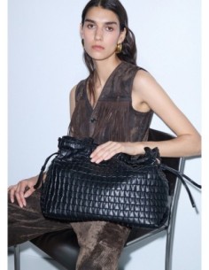 Borsa Riccy grande goffrata Liu Jo – Nero - foto 1