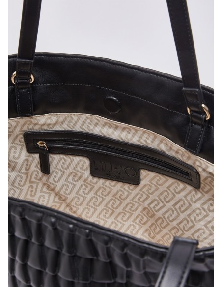 Borsa Riccy grande goffrata Liu Jo – Nero - foto 7