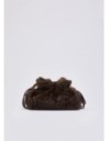 Borsa Riccy piccola in pelliccia sintetica Liu Jo – Marrone scuro