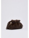 Borsa Riccy piccola in pelliccia sintetica Liu Jo – Marrone scuro