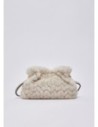 Borsa Riccy piccola in pelliccia sintetica Liu Jo – Panna